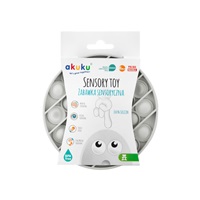 Senzorická hračka Práskací bubliny Pop It Akuku kruh šedý