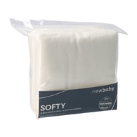 Látkové bavlněné pleny New Baby Softy EXCLUSIVE 70 x 70 cm 10 ks bílé