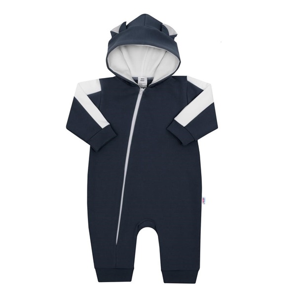 Kojenecký teplákový overal New Baby The Best grafitový