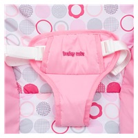 Multifunkční houpací lehátko pro miminko Baby Mix růžovo-bílé