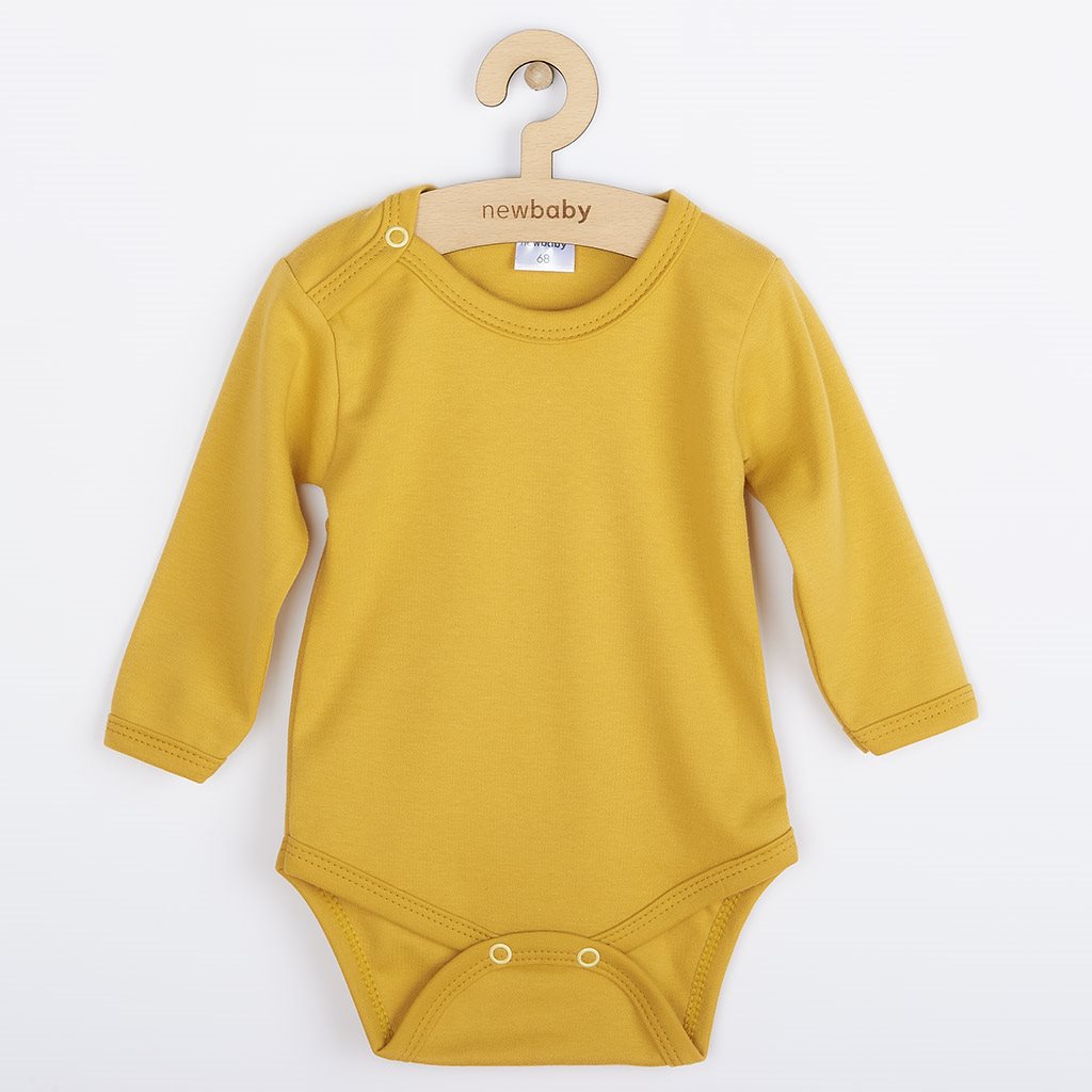 Kojenecké body New Baby Classic II hořčicové