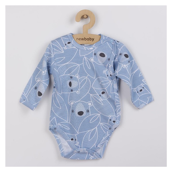 Kojenecké celorozepínací body New Baby BuBu modré
