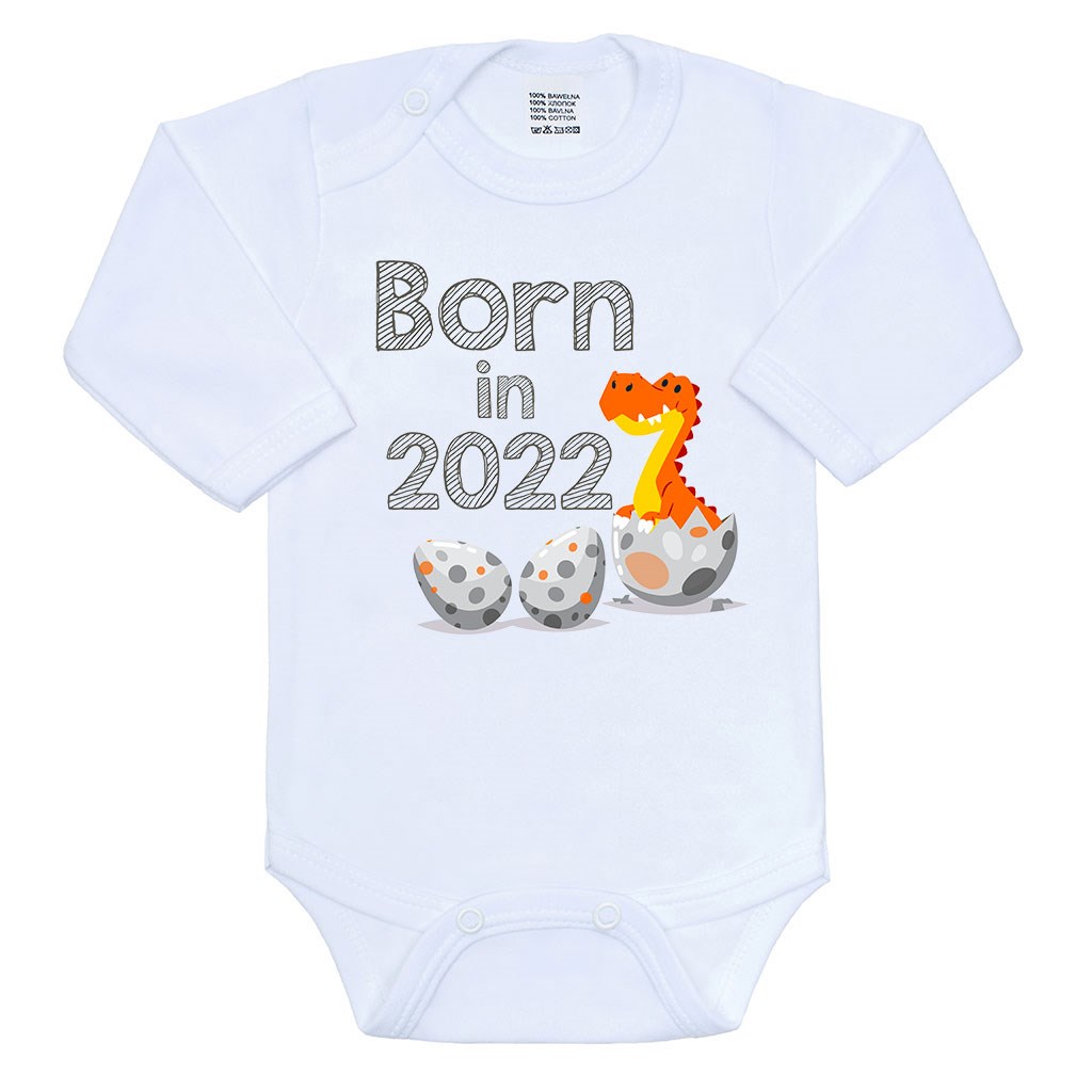 Body s potiskem New Baby Born in 2022 dinosaurus, Velikost: 62 (3-6m)