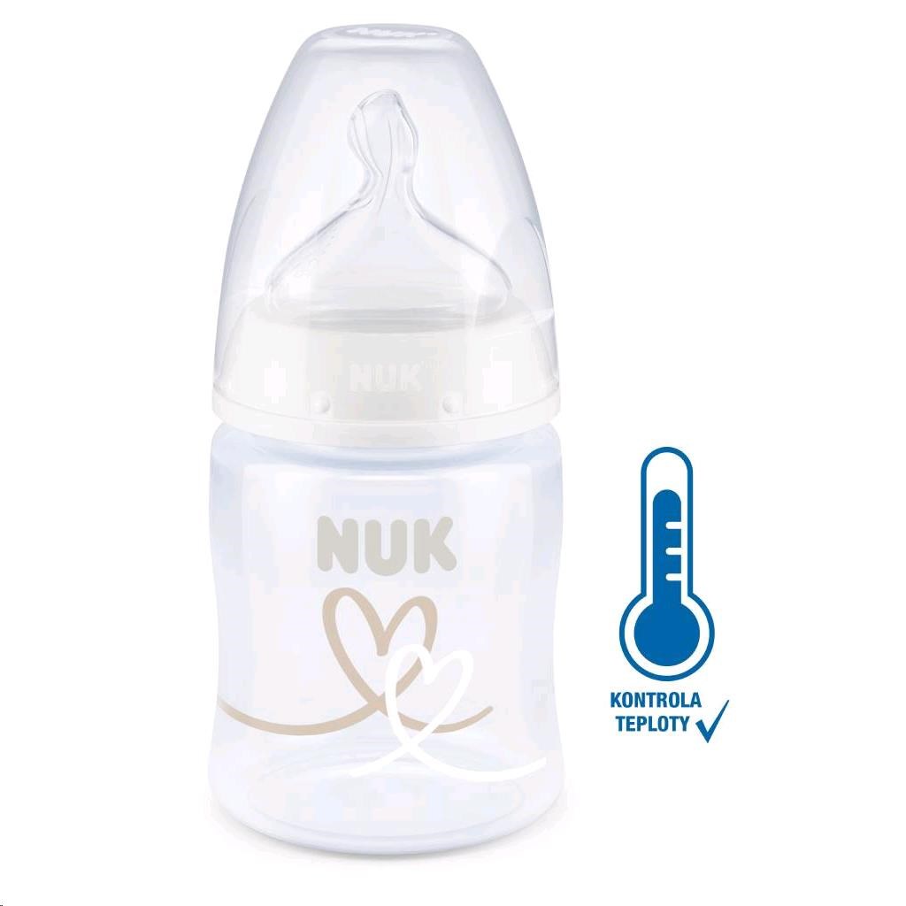 Dojčenská fľaša First Choice Temperature Control white 150 ml 