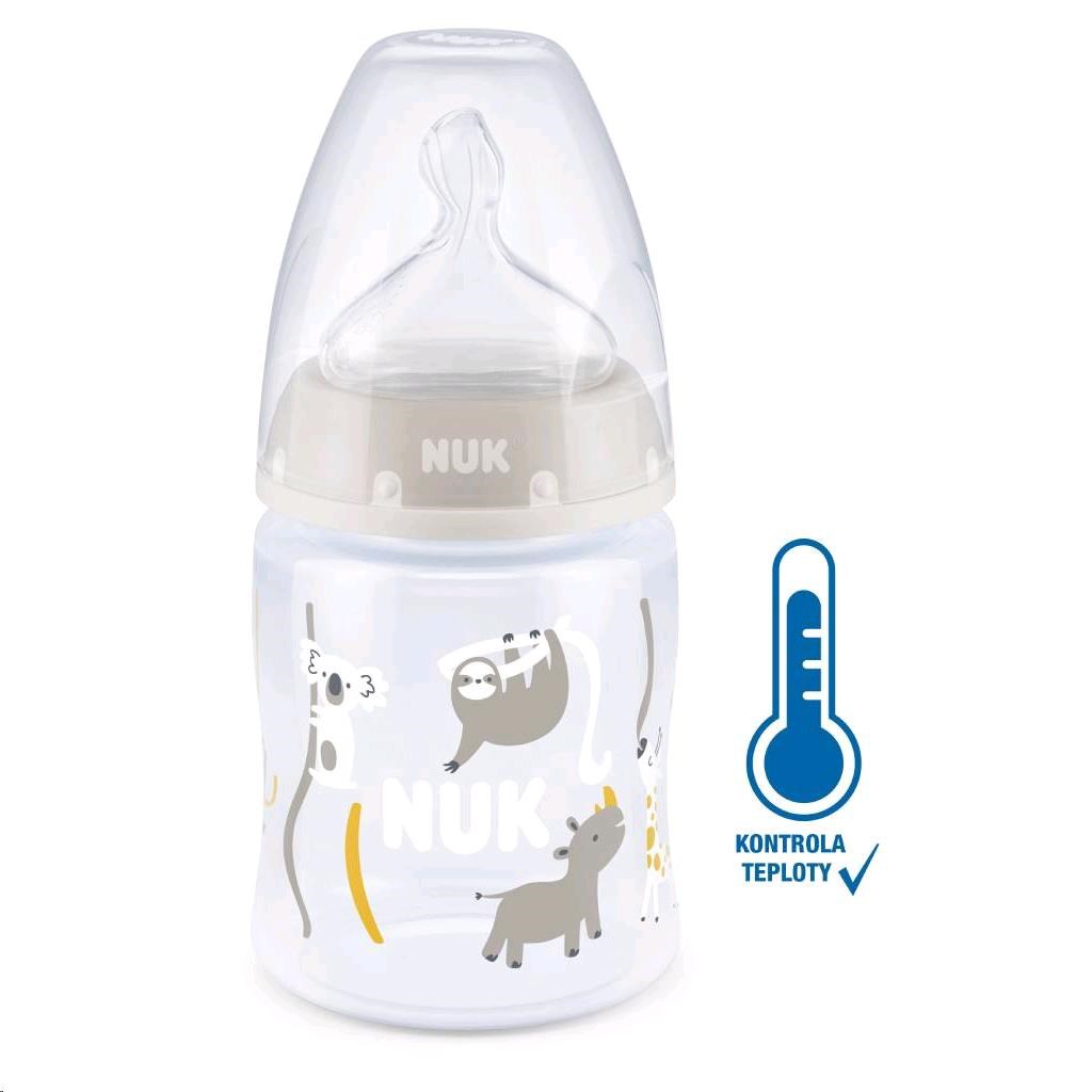 Dojčenská fľaša First Choice Temperature Control beige 150 ml 