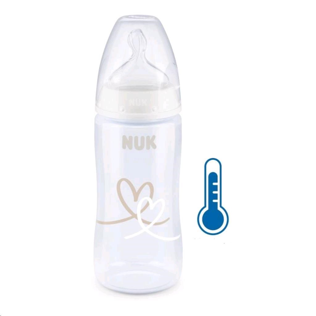 Dojčenská fľaša FC+Temperature ControlBOX-Flow Control cumlík white  300 ml