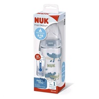 Kojenecká láhev NUK FC+Temperature Control 300 ml BOX-Flow Control savička blue