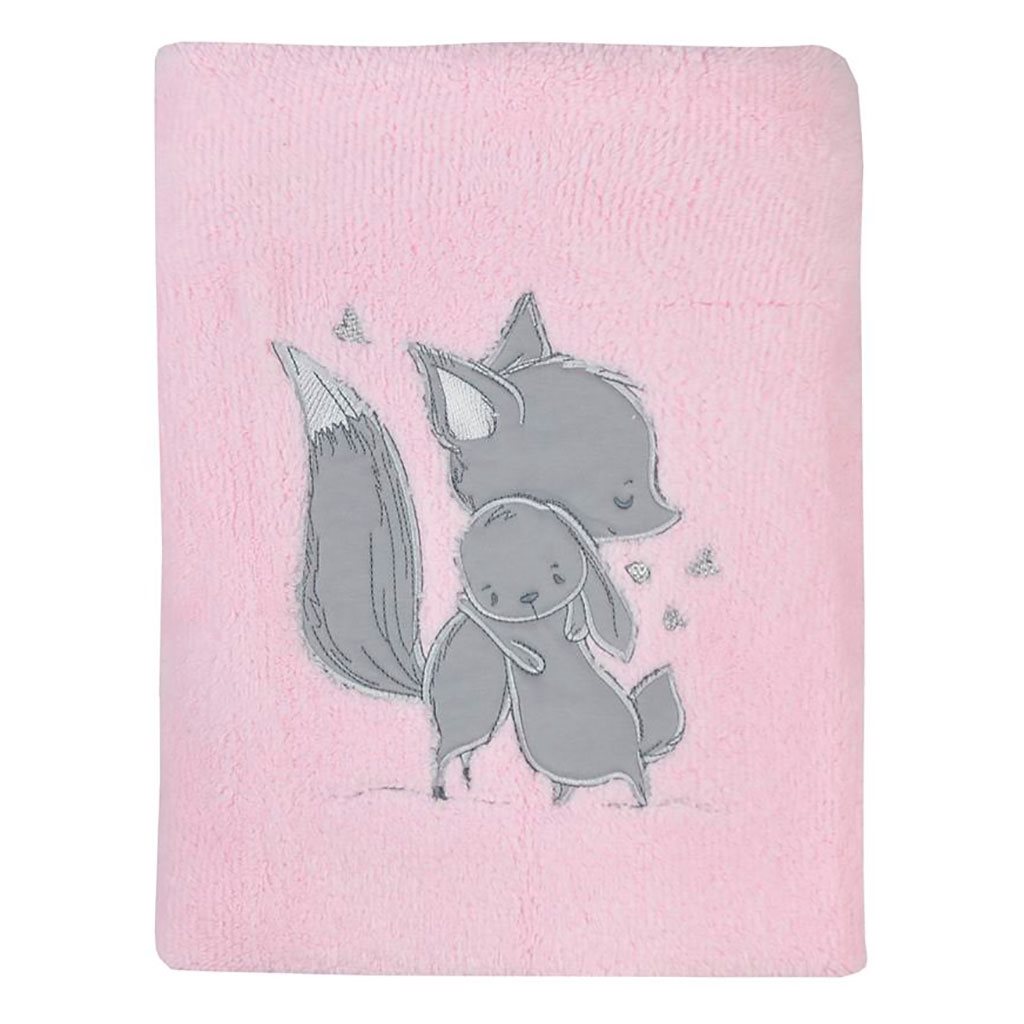  Plyšová deka do kočárku Koala Foxy pink