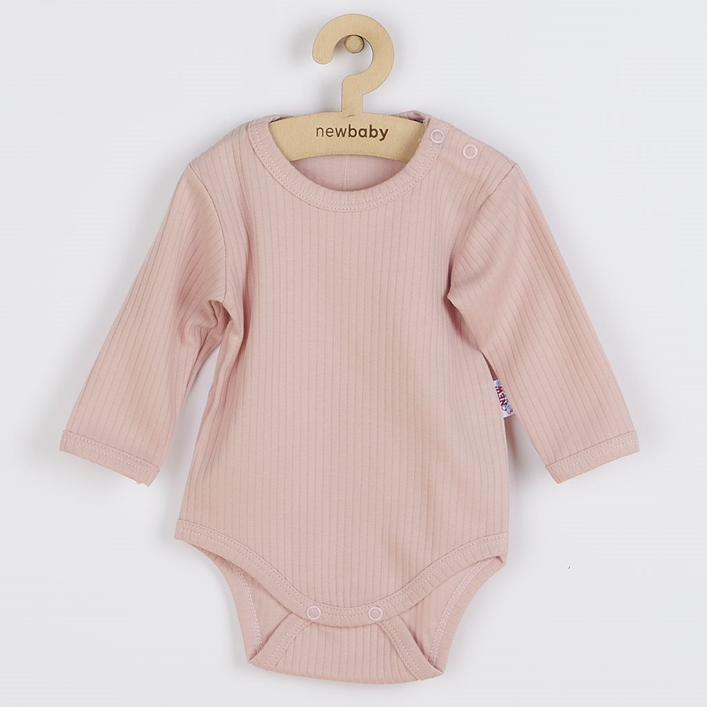 Body s dlouhým rukávem New Baby Practical růžové