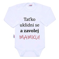 Body s potiskem New Baby a zavolej MAMKU! - dárkové balení