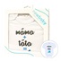 Body s potiskem New Baby máma plus táta rovná se JÁ - dárkové balení