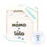Body s potiskem New Baby máma plus táta rovná se JÁ - dárkové balení