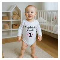 Body s potiskem New Baby Moje babička je prostě jednička - dárkové balení