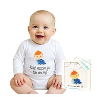 Body s potiskem New Baby Když nespím já, tak ani vy - dárkové balení