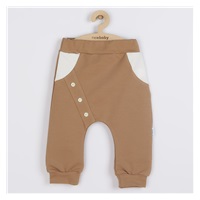 Kojenecké bavlněné tepláčky New Baby The Best hnědé