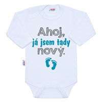 Body s potiskem New Baby Ahoj, já jsem tady nový - dárkové balení