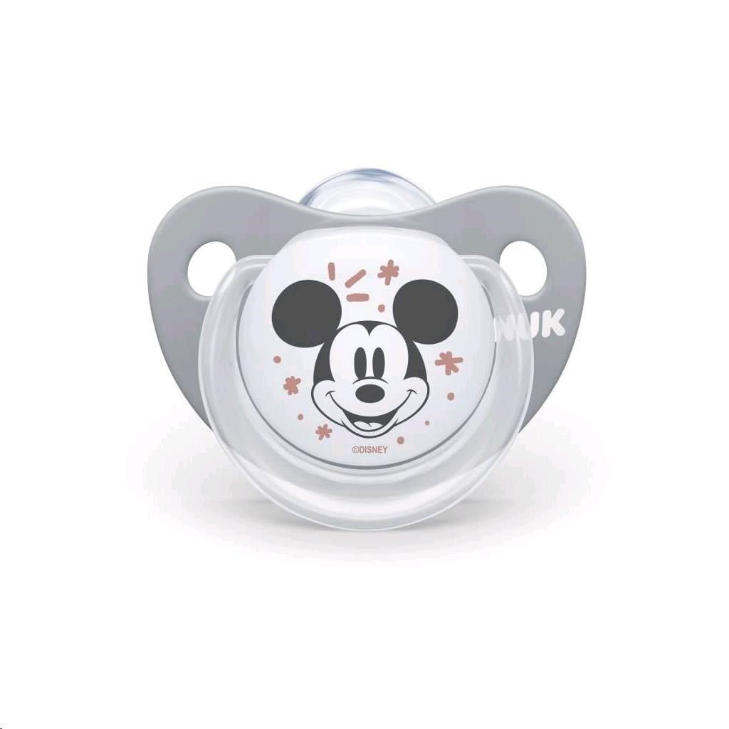 Šidítko Trendline NUK Disney Mickey Minnie 0-6m šedé Box, Velikost: 0-6 m