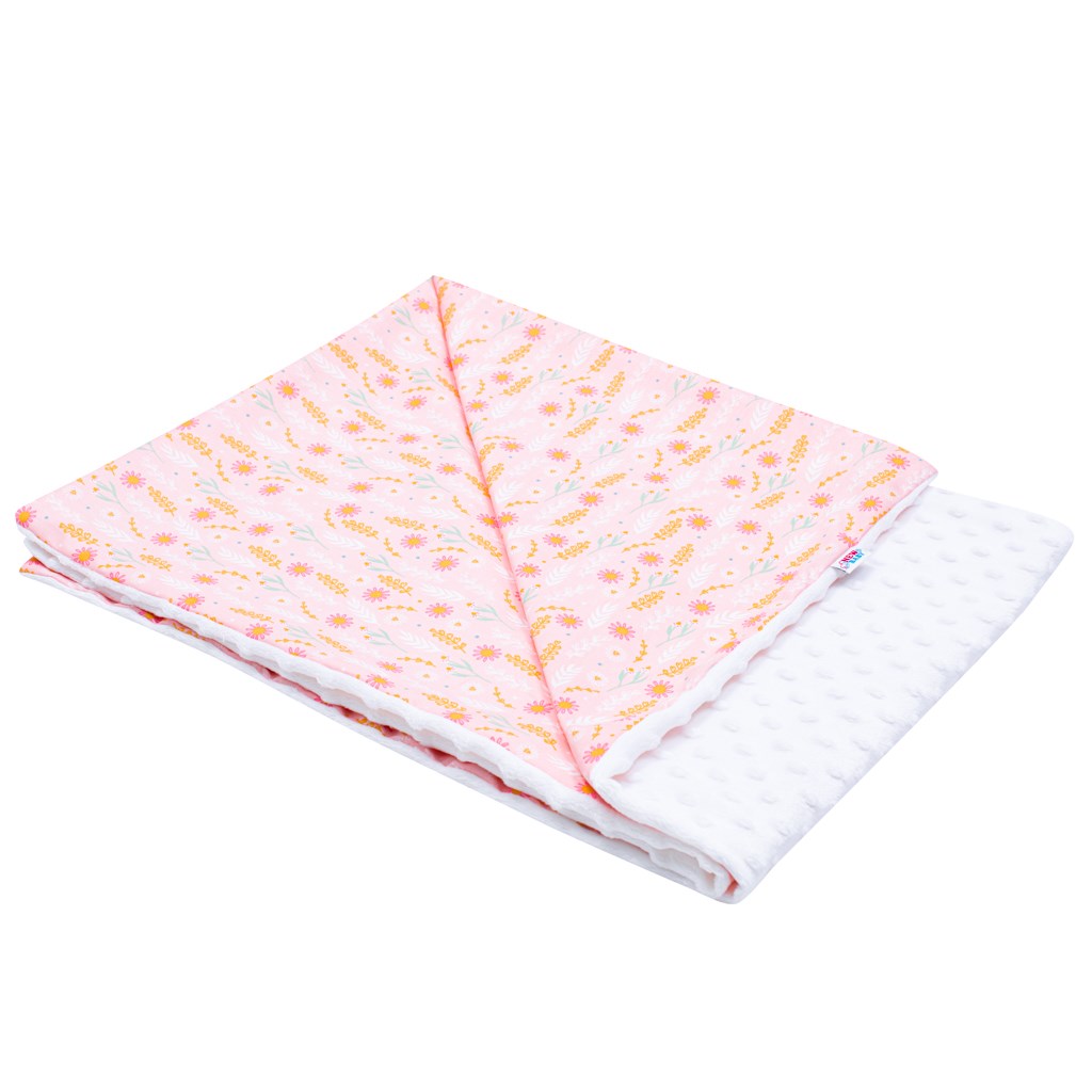 Dětská deka z Minky Harmony růžová 70x100 cm 