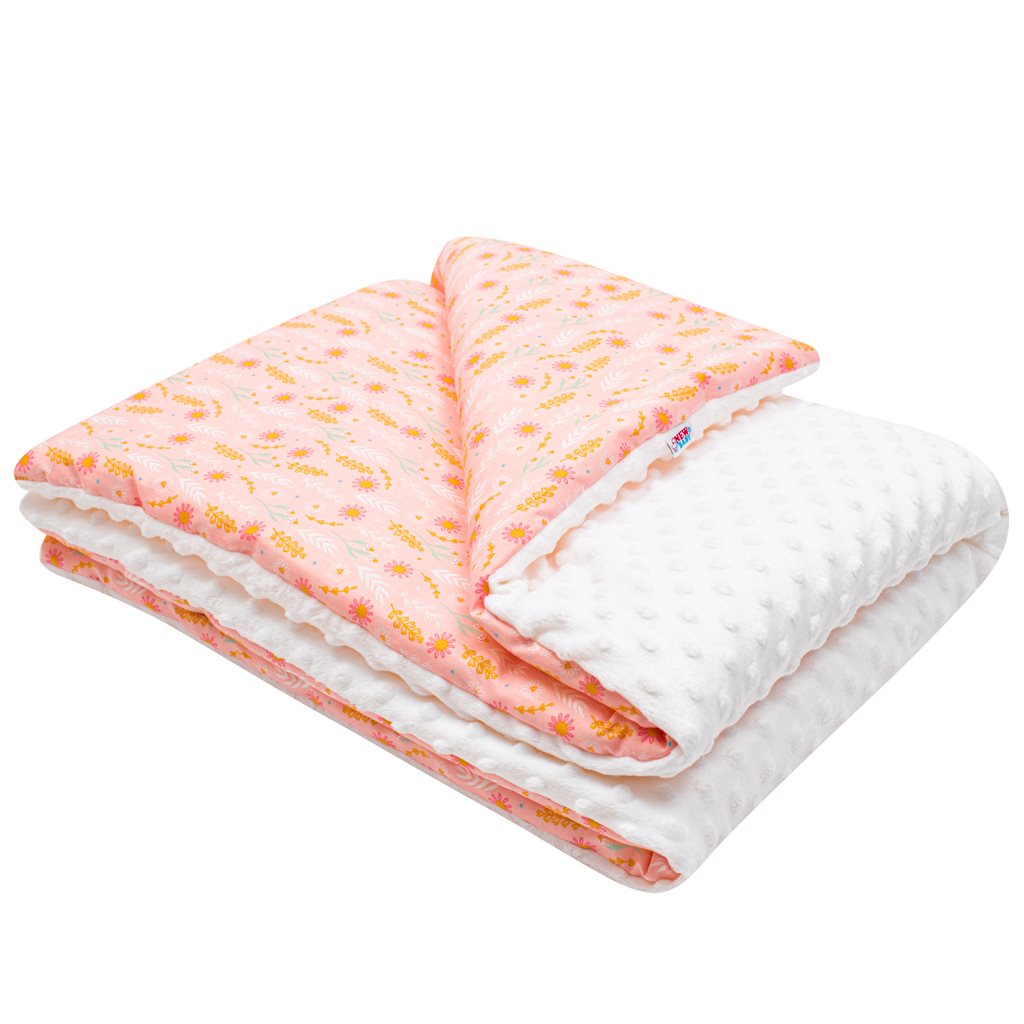 Dětská deka z Minky s výplní Harmony růžová 70x100 cm 