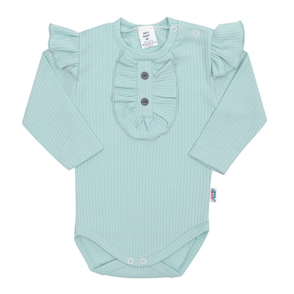 Kojenecké body New Baby Stripes ledově modré