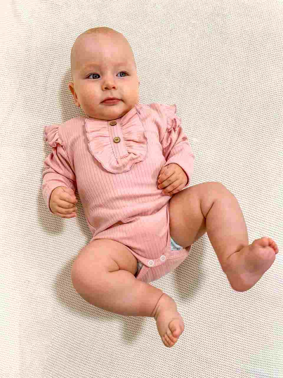 Kojenecké body New Baby Stripes růžové - 2