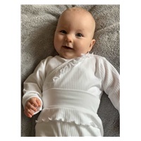 2-dílná kojenecká souprava New Baby Stripes bílá