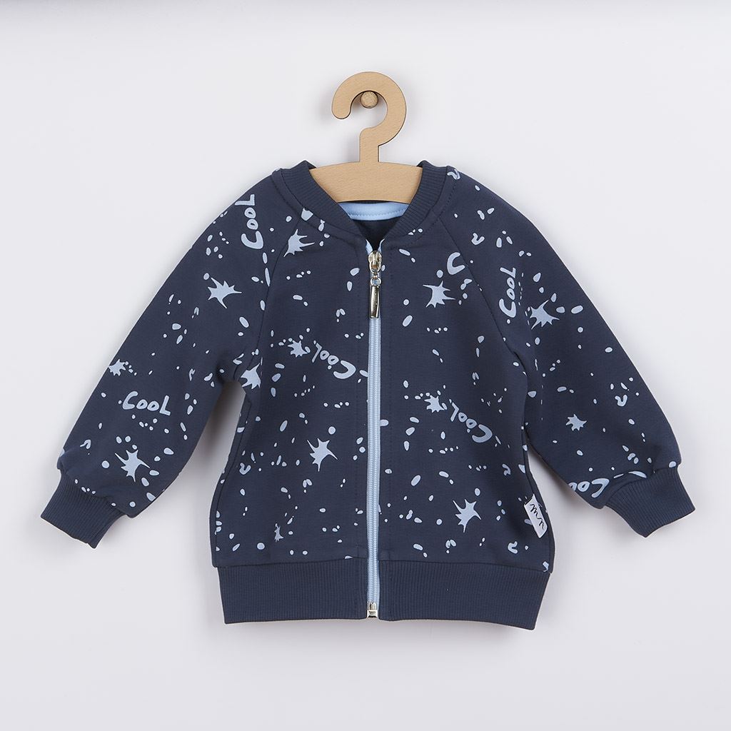 Kojenecká tepláková mikina Nicol Max dark vel. 92 (18-24m)