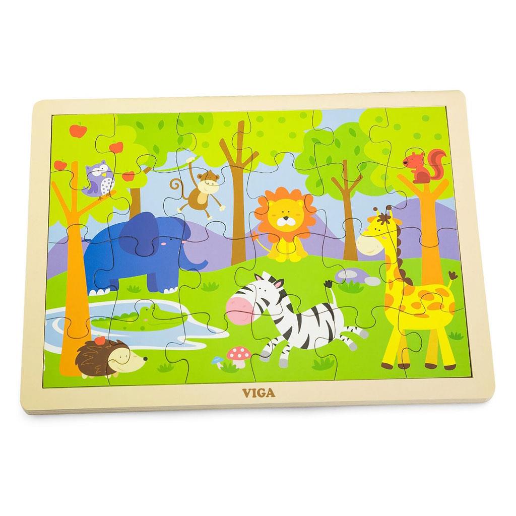Dětské dřevěné puzzle Viga Zoo
