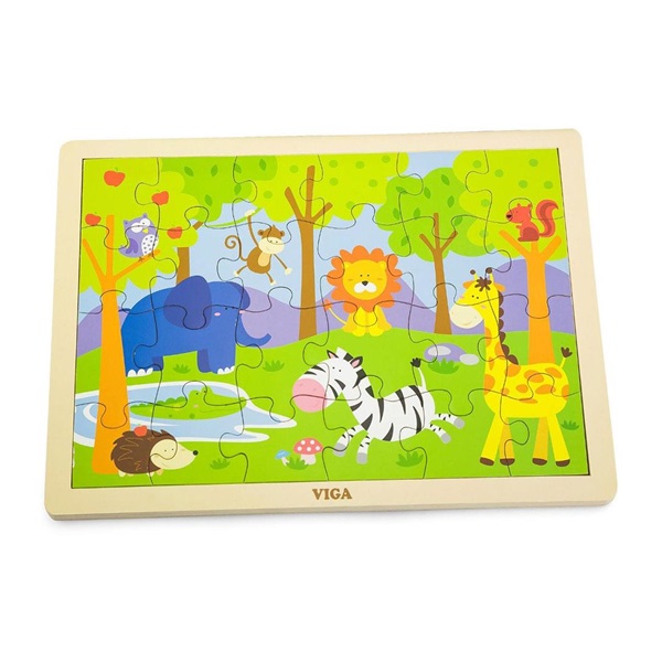 Dětské dřevěné puzzle Viga Zoo