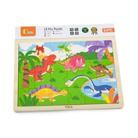 Dětské dřevěné puzzle Viga Dino