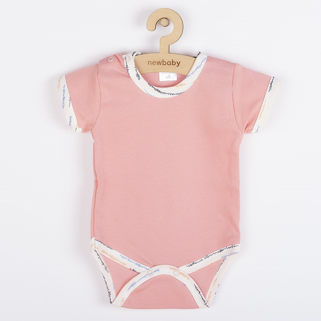 Kojenecké bavlněné body s krátkým rukávem New Baby Summertime holka, Velikost: 86 (12-18m)