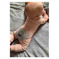 Kojenecké bavlněné polodupačky New Baby BrumBrum old pink