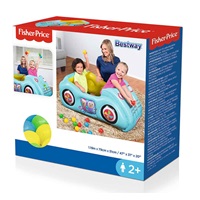 Dětské nafukovací autíčko Fisher-Price s míčky 119x79x51 cm