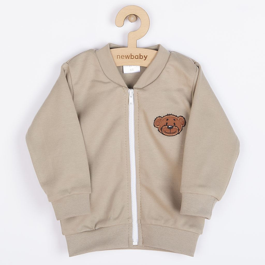 Kojenecká bavlněná mikina New Baby BrumBrum latte, Velikost: 80 (9-12m)