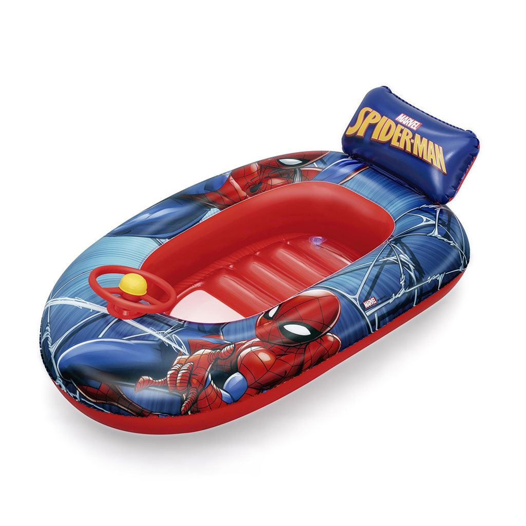 Dětský nafukovací člun s volantem Bestway Spider Man II