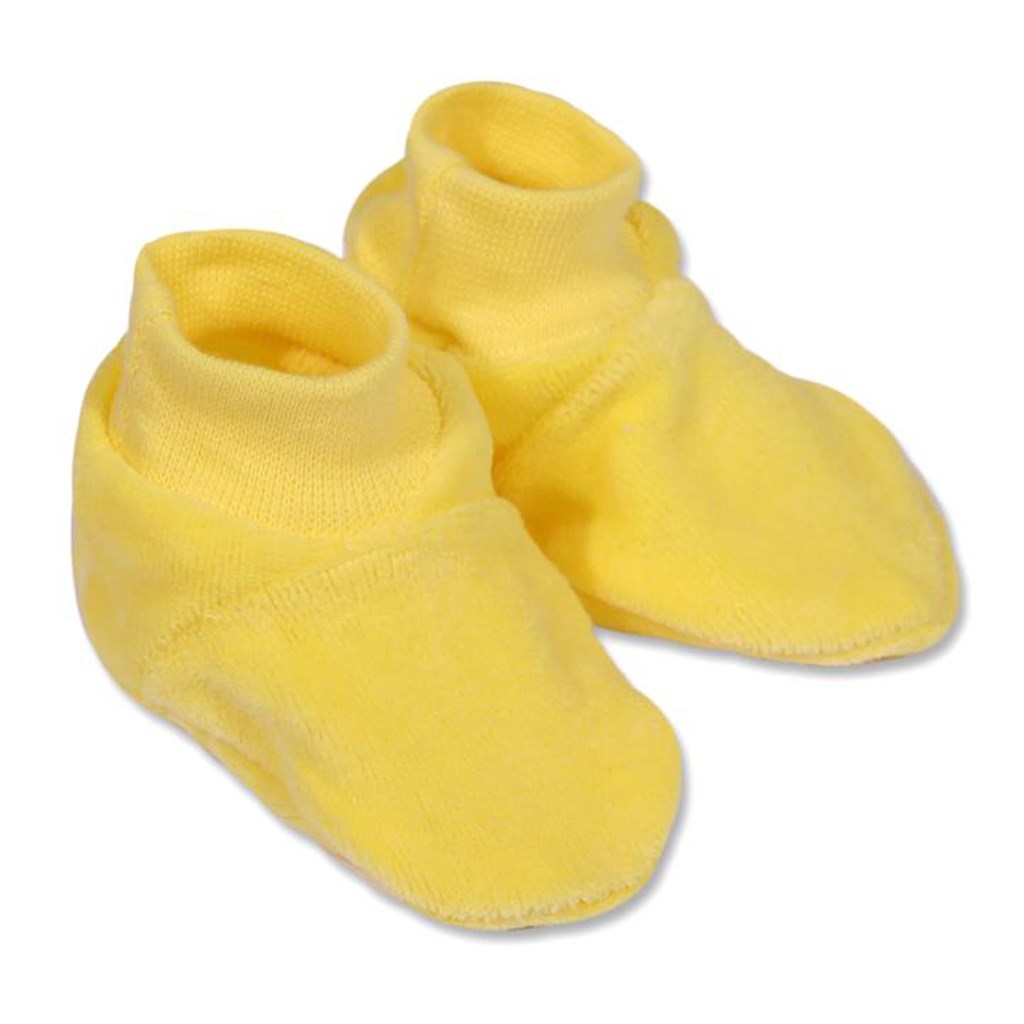 Dětské bačkůrky New Baby žluté - 1