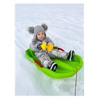 Plastové boby s opěradlem a brzdami Baby Mix SPEED BOB růžové