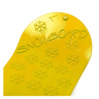 Dětský kluzák na sníh Baby Mix SNOWBOARD 72 cm žlutý