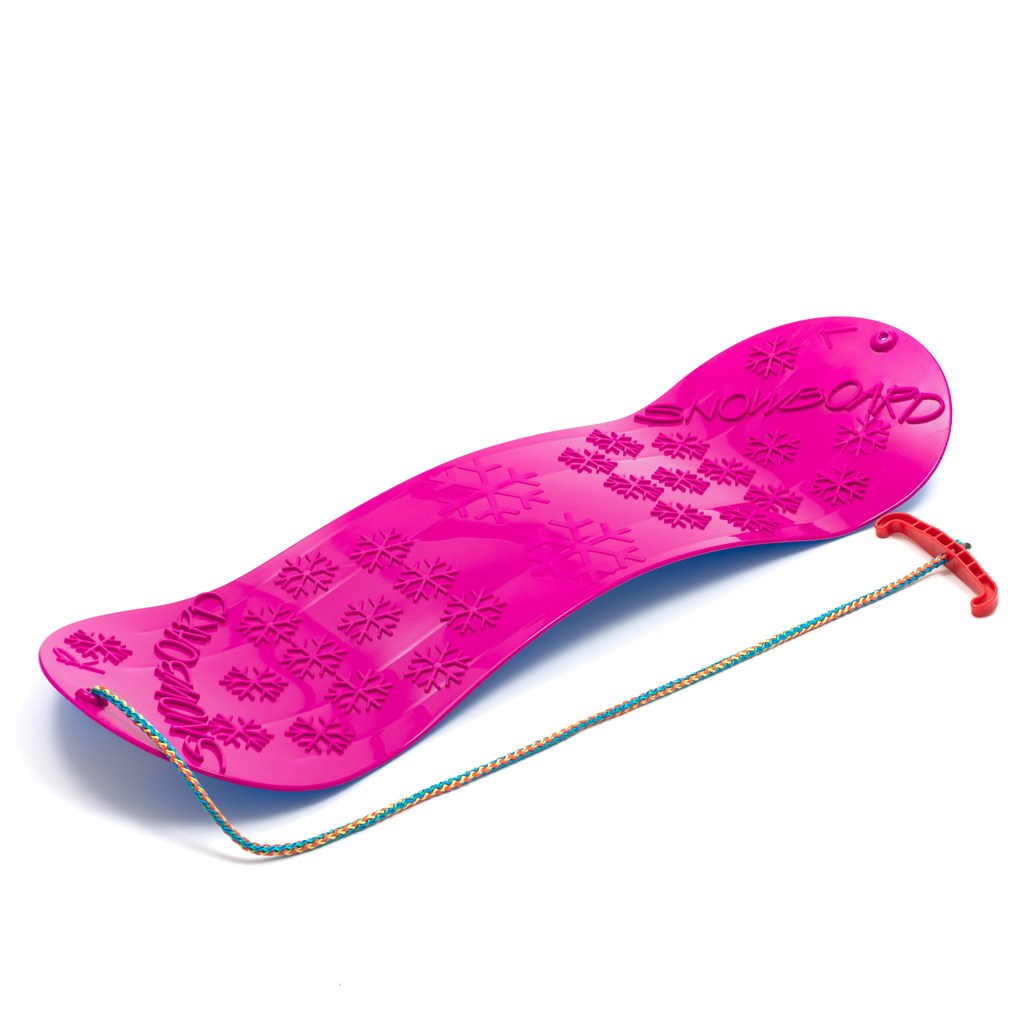Dětský kluzák na sníh Baby Mix SNOWBOARD 72 cm růžový