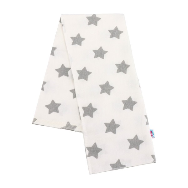 Flanelová plena s potiskem New Baby bílá STARS