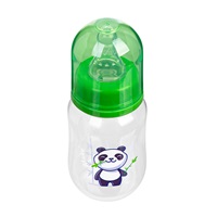 Láhev s obrázkem Akuku 125 ml panda zelená