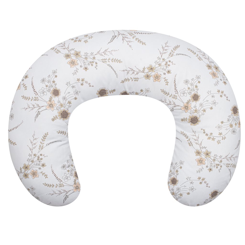Povlak na kojící polštář New Baby Květy bílý - 2