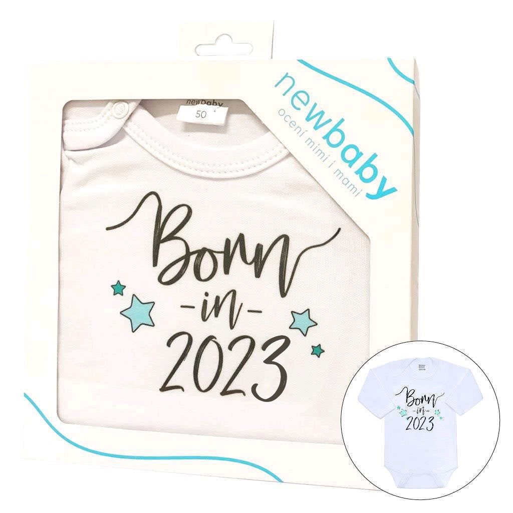 Body s potiskem New Baby Born in 2023 - dárkové balení, Velikost: 50