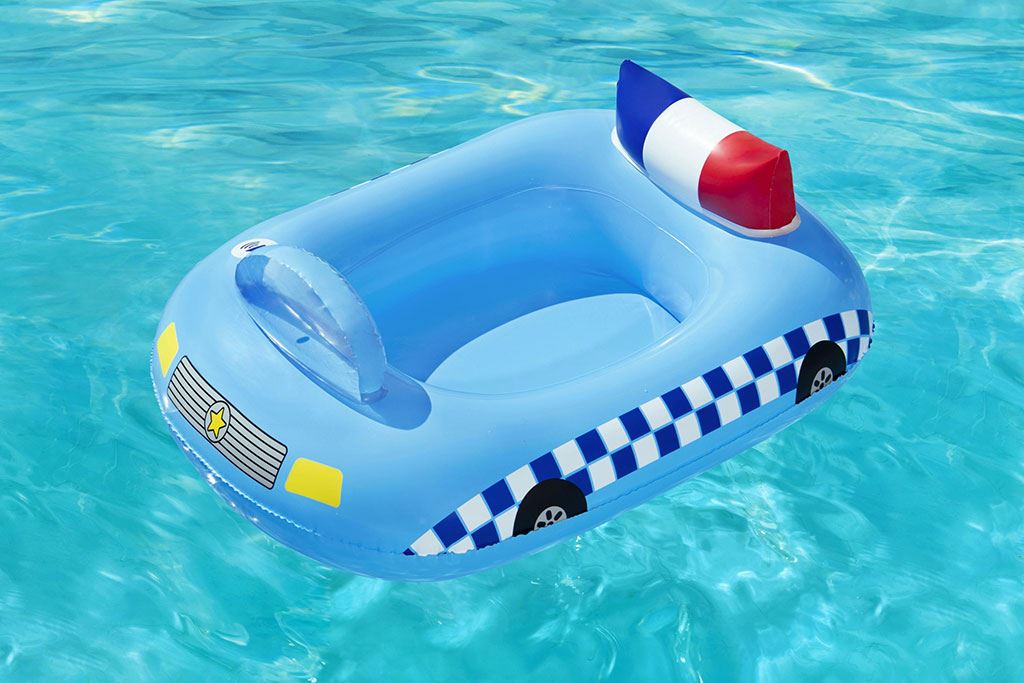 Dětská nafukovací člun se zvukem Bestway Policie 97×74 cm - 3