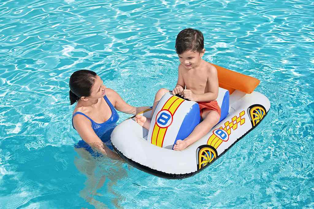 Dětské nafukovací auto do vody s úchytem Bestway 110×75 cm - 3