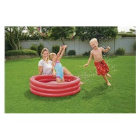 Dětský nafukovací bazén Bestway 102x25 cm červený