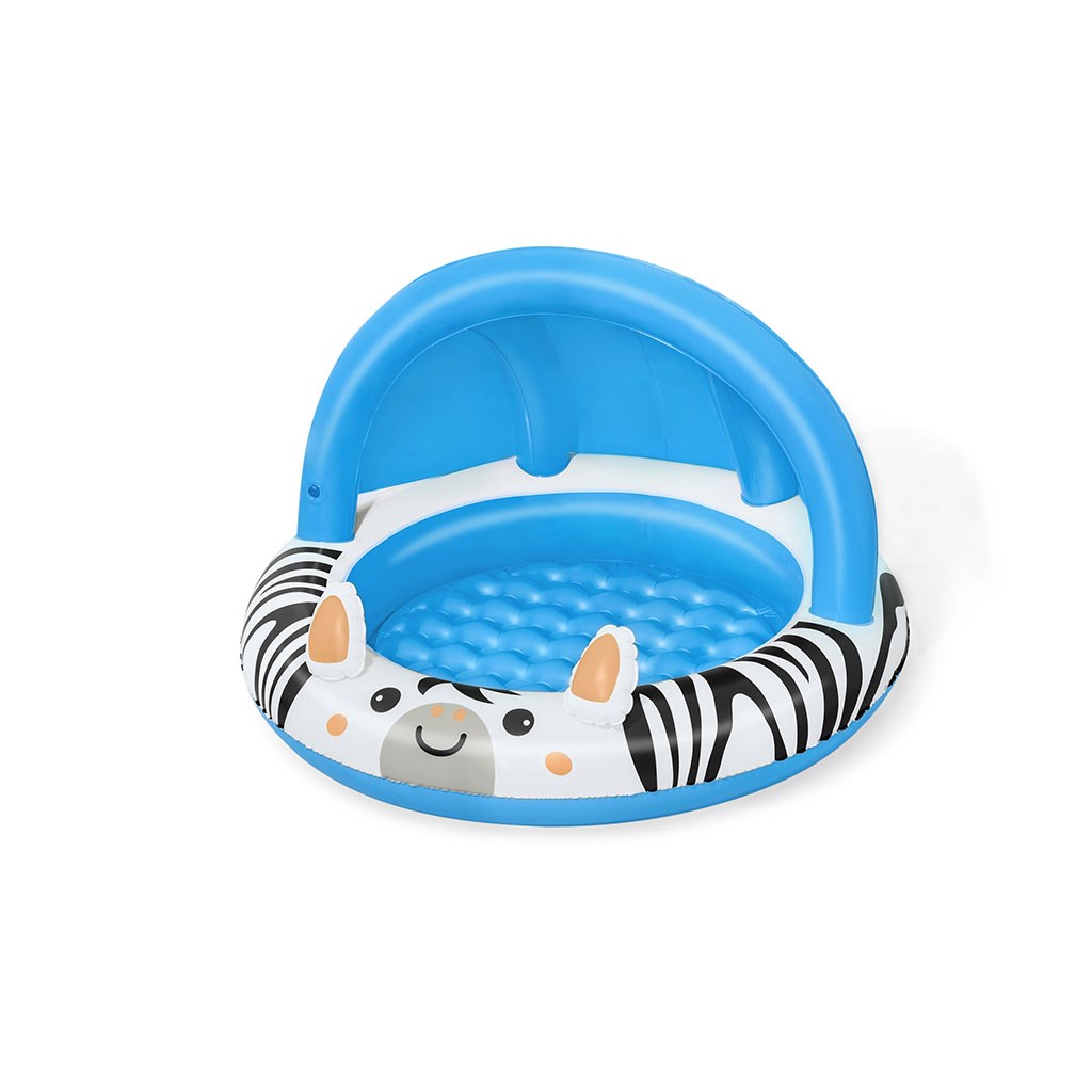 Dětský nafukovací bazén se stříškou a nafukovacím dnem Bestway Zebra
