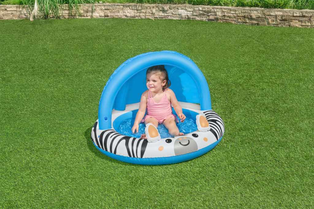 Dětský nafukovací bazén se stříškou a nafukovacím dnem Bestway Zebra - 4