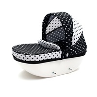 Dětský kočárek pro panenky New Baby COMFORT bílo-černý