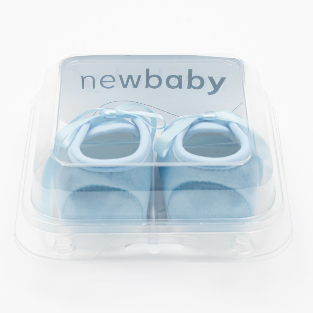 Kojenecké saténové capáčky New Baby modrá 0-3 m - 3